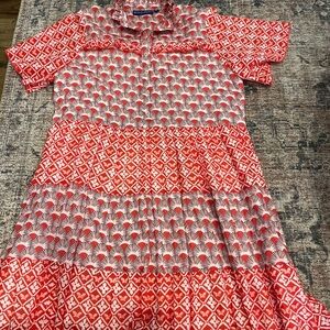 Ro’s Garden Vibeka floral cotton A-Line minidress size small
